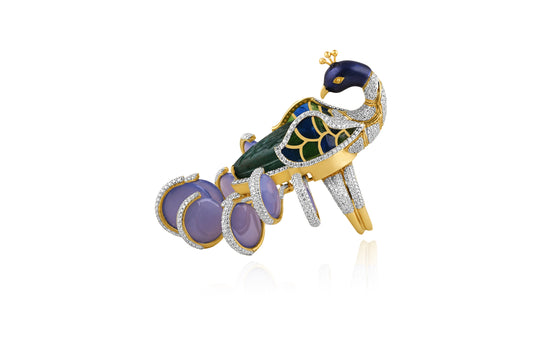 Majestic Peacock Ring