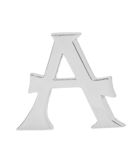 Alphabet 'A' Bag Bijoux Plain 18K White Gold