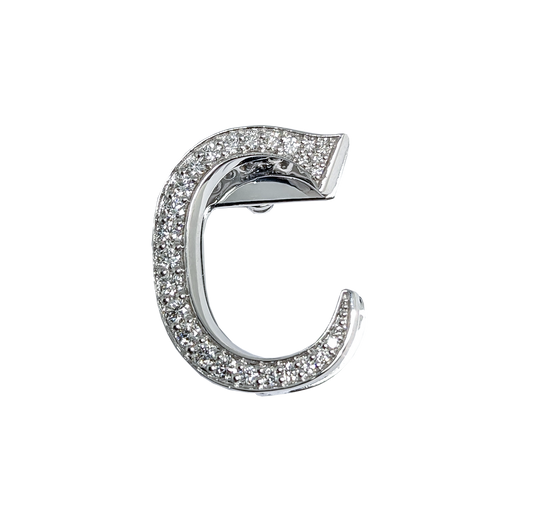 Alphabet 'C' Bag Bijoux with Natural Diamonds