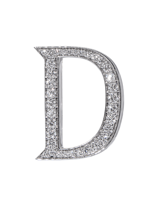 Alphabet 'D' Bag Bijoux with Natural Diamonds