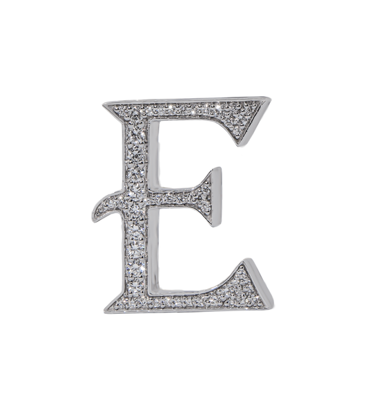 Alphabet 'E' Bag Bijoux with Natural Diamonds