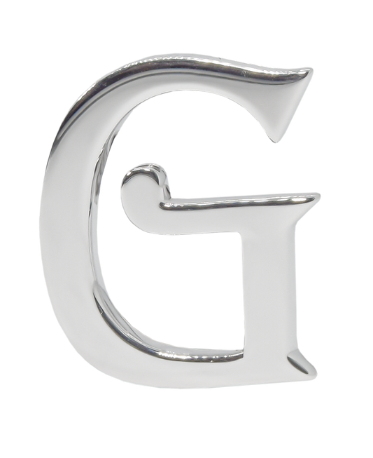 Alphabet 'G' Bag Bijoux Plain 18K White Gold