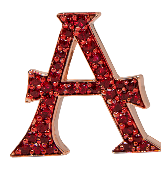 Alphabet Bag Bijoux with Natural Ruby