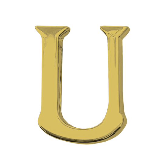 Alphabet 'U' Bag Bijoux Plain 18K Yellow Gold