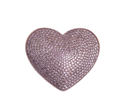Pink Diamonds Heart Customized Bag Bijoux