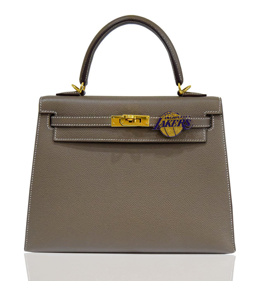 Gray handbag with Lakers logo on a white background, collection-preview
