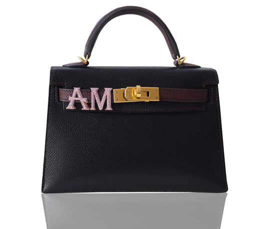 Alphabet Customized Pink Diamond Bag Bijoux