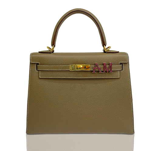 Alphabet Bag Bijoux with Natural Ruby
