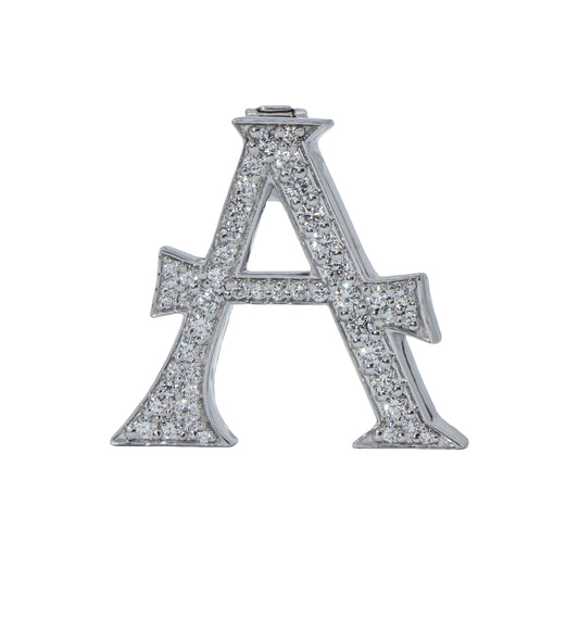 Alphabet 'A' Bag Bijoux with Natural Diamonds