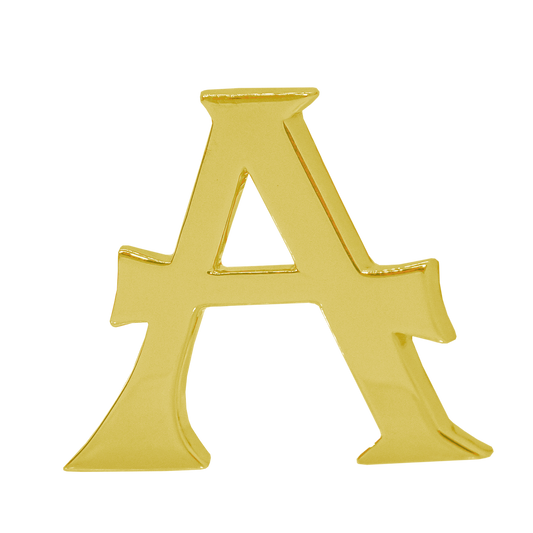 Alphabet 'A' Bag Bijoux Plain 18K Yellow Gold