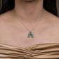 Alphabet Bag Bijoux with Natural Emeralds