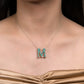 Alphabet Bag Bijoux with Natural Emeralds