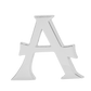Alphabet 'A' Bag Bijoux Plain 18K White Gold