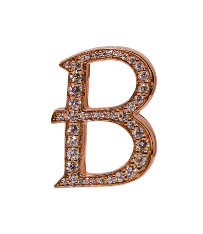 Alphabet 'B' Bag Bijoux with Natural Diamonds