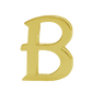 Alphabet 'B' Bag Bijoux Plain 18K Yellow Gold