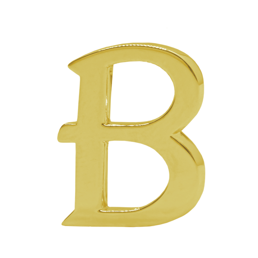Alphabet 'B' Bag Bijoux Plain 18K Yellow Gold