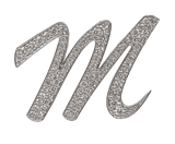 Alphabet Cursive Letters Bag Bijoux