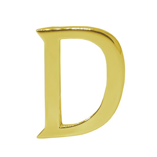 Alphabet 'D' Bag Bijoux Plain 18K Yellow Gold