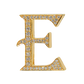 Alphabet 'E' Bag Bijoux with Natural Diamonds