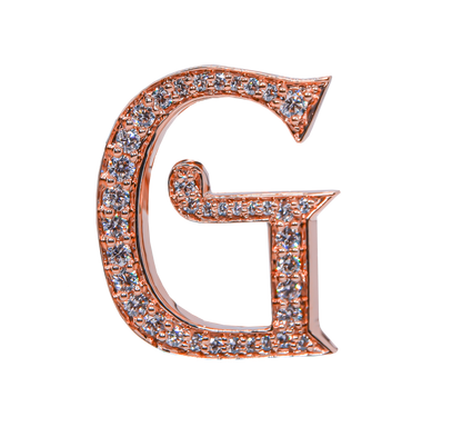 Alphabet 'G' Bag Bijoux with Natural Diamonds