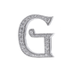 Alphabet 'G' Bag Bijoux with Natural Diamonds