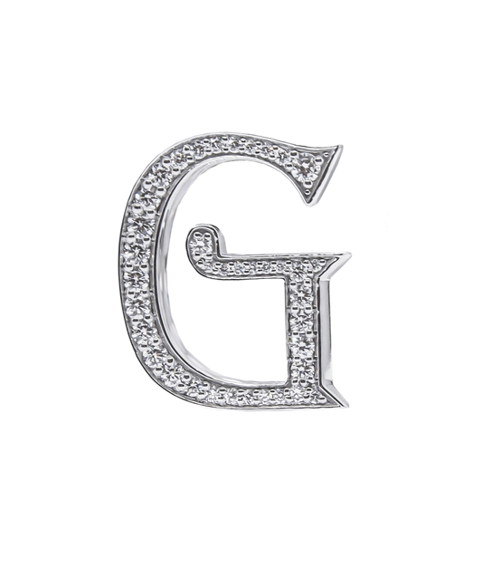 Alphabet 'G' Bag Bijoux with Natural Diamonds