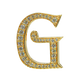 Alphabet 'G' Bag Bijoux with Natural Diamonds