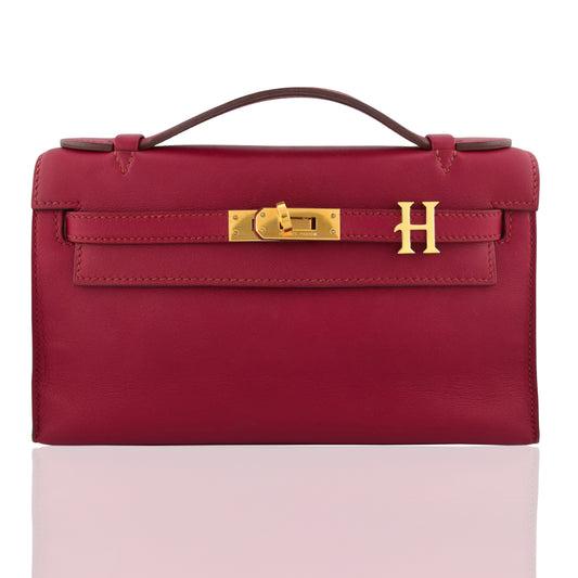 Alphabet 'H' Bag Bijoux Plain Yellow Gold
