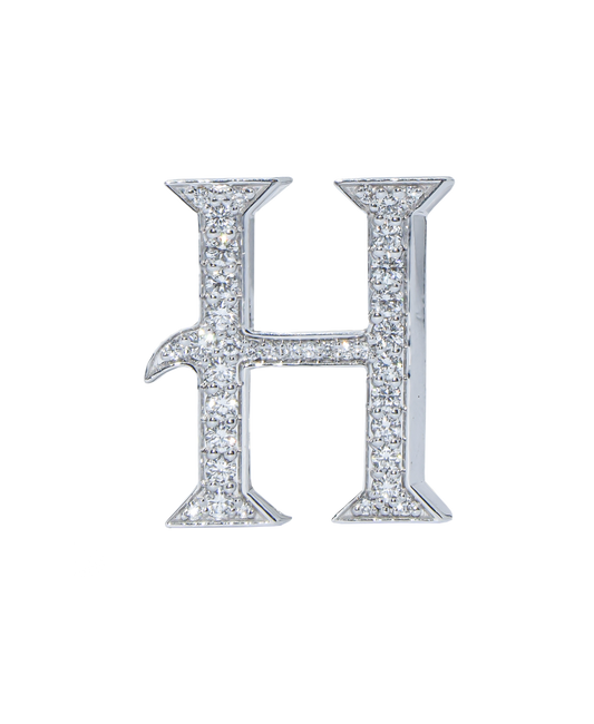 Alphabet 'H' Bag Bijoux with Natural Diamonds