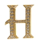 Alphabet 'H' Bag Bijoux with Natural Diamonds