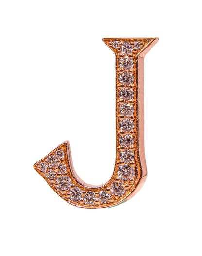 Alphabet 'J' Bag Bijoux with Natural Diamonds