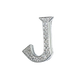 Alphabet 'J' Bag Bijoux with Natural Diamonds