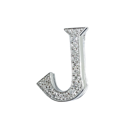Alphabet 'J' Bag Bijoux with Natural Diamonds