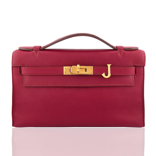 Alphabet 'J' Bag Bijoux Plain Yellow Gold