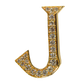 Alphabet 'J' Bag Bijoux with Natural Diamonds