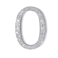 Alphabet 'O' Bag Bijoux with Natural Diamonds