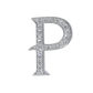 Alphabet 'P' Bag Bijoux with Natural Diamonds