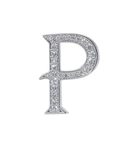 Alphabet 'P' Bag Bijoux with Natural Diamonds