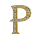 Alphabet 'P' Bag Bijoux with Natural Diamonds