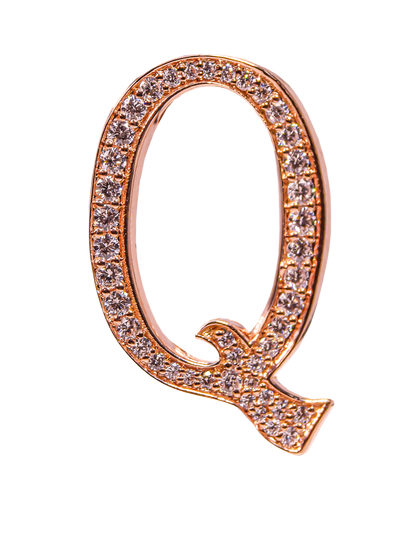 Alphabet 'Q' Bag Bijoux with Natural Diamonds