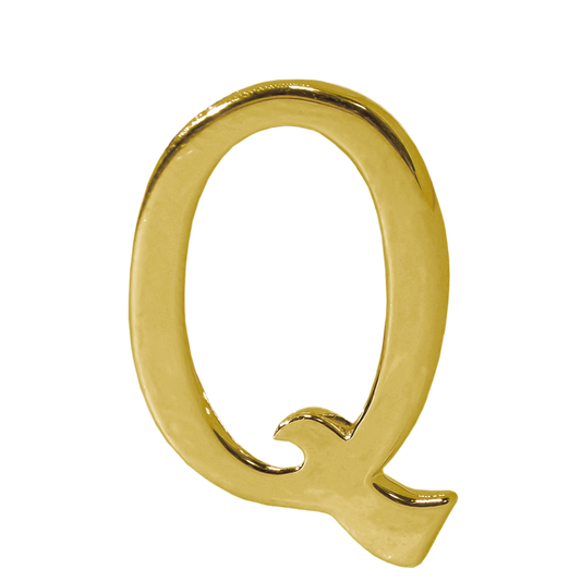 Alphabet 'Q' Bag Bijoux Plain 18K Yellow Gold