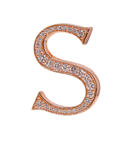 Alphabet 'S' Bag Bijoux with Natural Diamonds