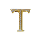 Alphabet 'T' Bag Bijoux with Natural Diamonds