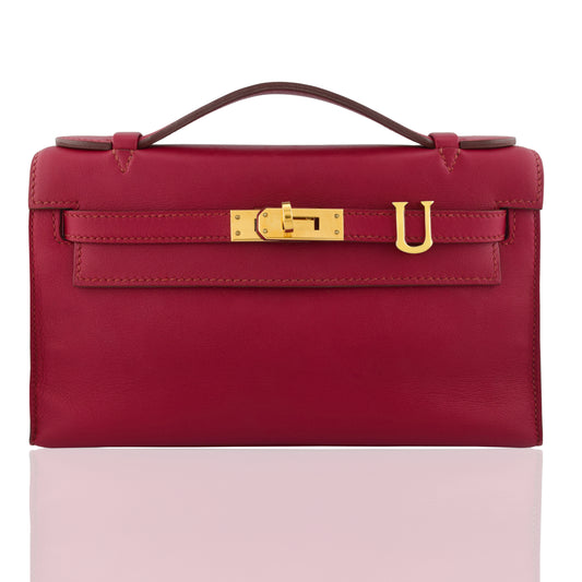 Alphabet 'U' Bag Bijoux Plain Yellow Gold