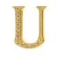 Alphabet 'U' Bag Bijoux with Natural Diamonds