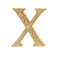 Alphabet 'X' Bag Bijoux with Natural Diamonds