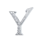Alphabet 'Y' Bag Bijoux with Natural Diamonds