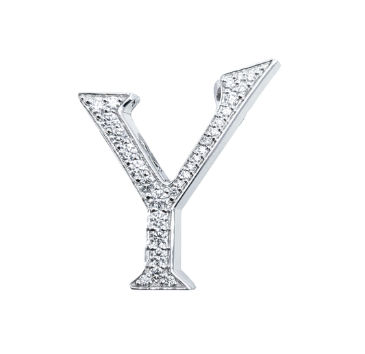 Alphabet 'Y' Bag Bijoux with Natural Diamonds