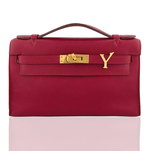 Alphabet 'Y' Bag Bijoux Plain Yellow Gold