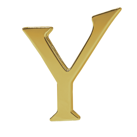 Alphabet 'Y' Bag Bijoux Plain 18K Yellow Gold